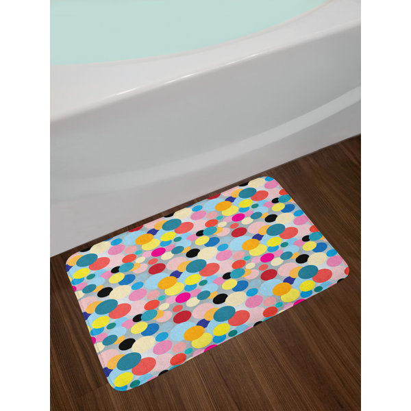 East Urban Home Graphic Colorful Bath Rug Wayfair